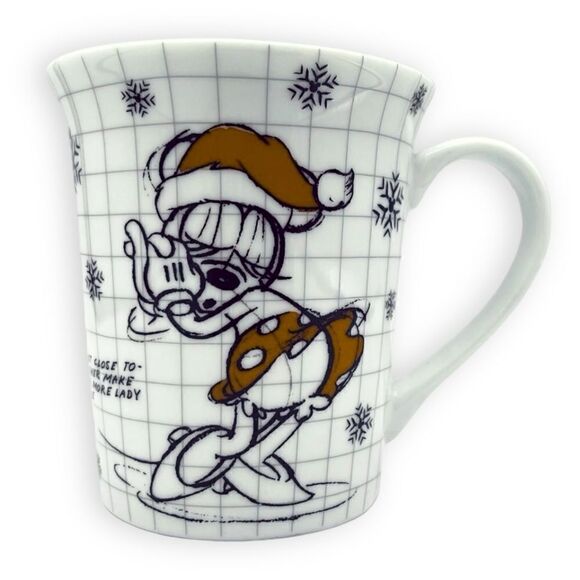Disney Minnie Mouse Christmas Sketchbook Coffee Ceramic Mug - Picture 1 of 11